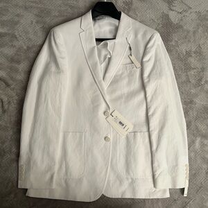 Murano White Linen Men’s Sports Jacket